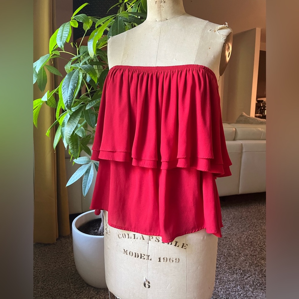 Lush Vibrant Red Top